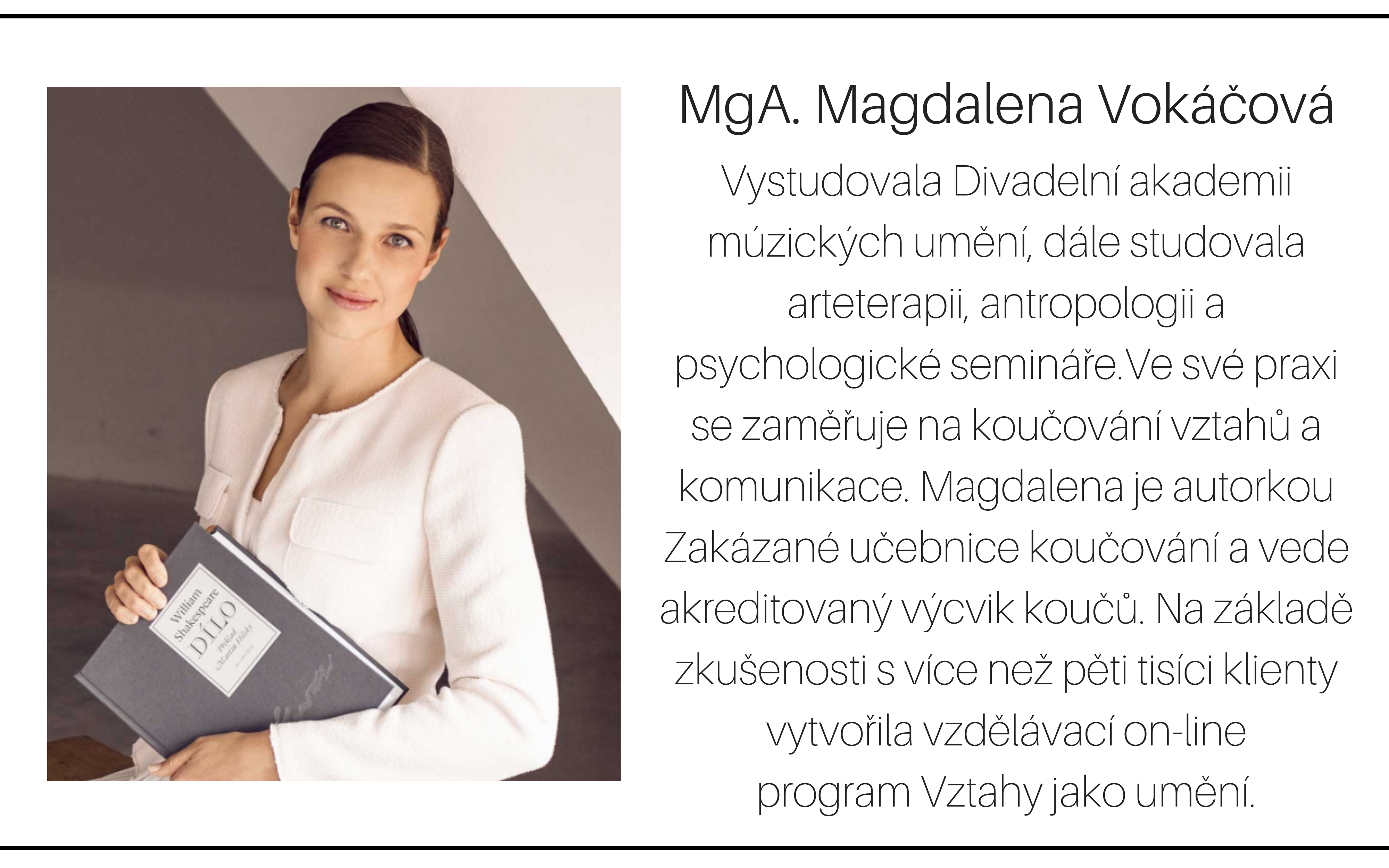 Vizitka Magdalena Vokáčová