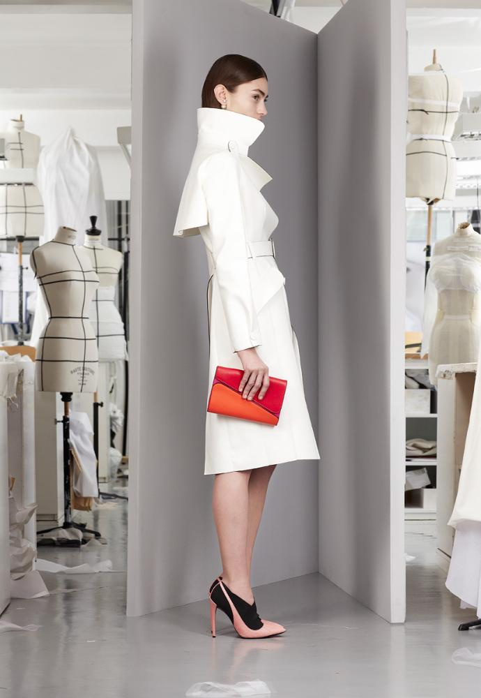 Bílé dámské paleto Dior