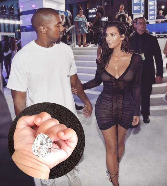 V roce 2013 věnoval Kanye West své vyvolené,&nbsp;Kim Kardashian,&nbsp;k jejím 33. narozeninám patnácti karátový prsten v hodnotě neuvěřitelných 150 milionů korun. Z narozenin se tak staly zásnuby.&nbsp;
