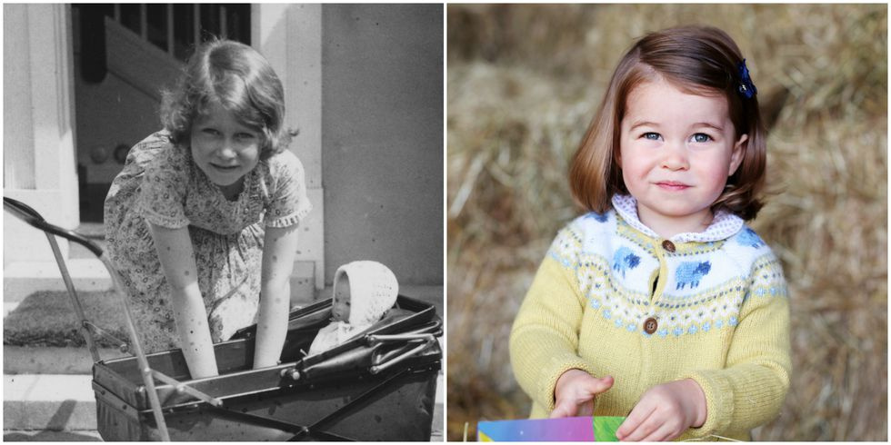 Jednu z nejnovějších fotografií princezny Charlotte vyfotila sama její matka Kate Middleton. I zde se princezna velmi podobá své prababičce hlavně díky polovičnímu úsměvu.
