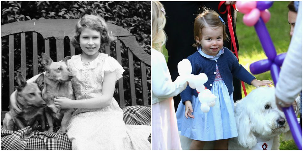Královna Alžběta II. už jako malá milovala psy, proto není překvapením, že&nbsp;její pravnučka je na tom stejně. Takhle se Charlotte mazlila s pejskem minulý rok při návštěvě Kanady.
