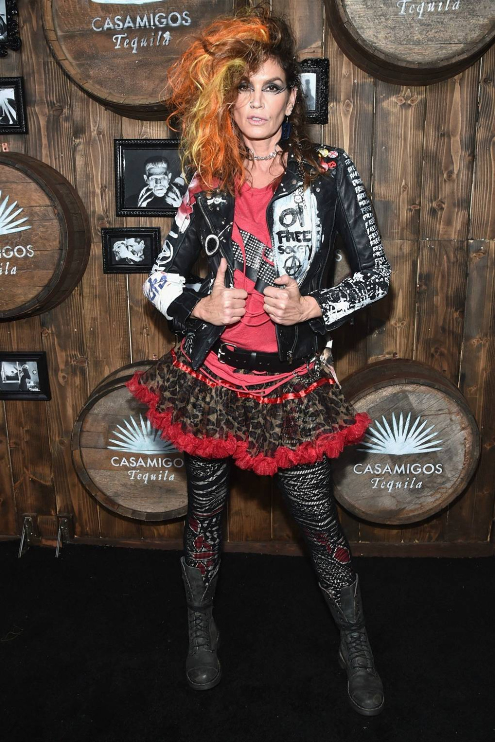 Cindy Crawford&nbsp;pořádá každoročně velkou halloweenskou párty, jednou se celá její rodina oblékla do punkových kostýmů
