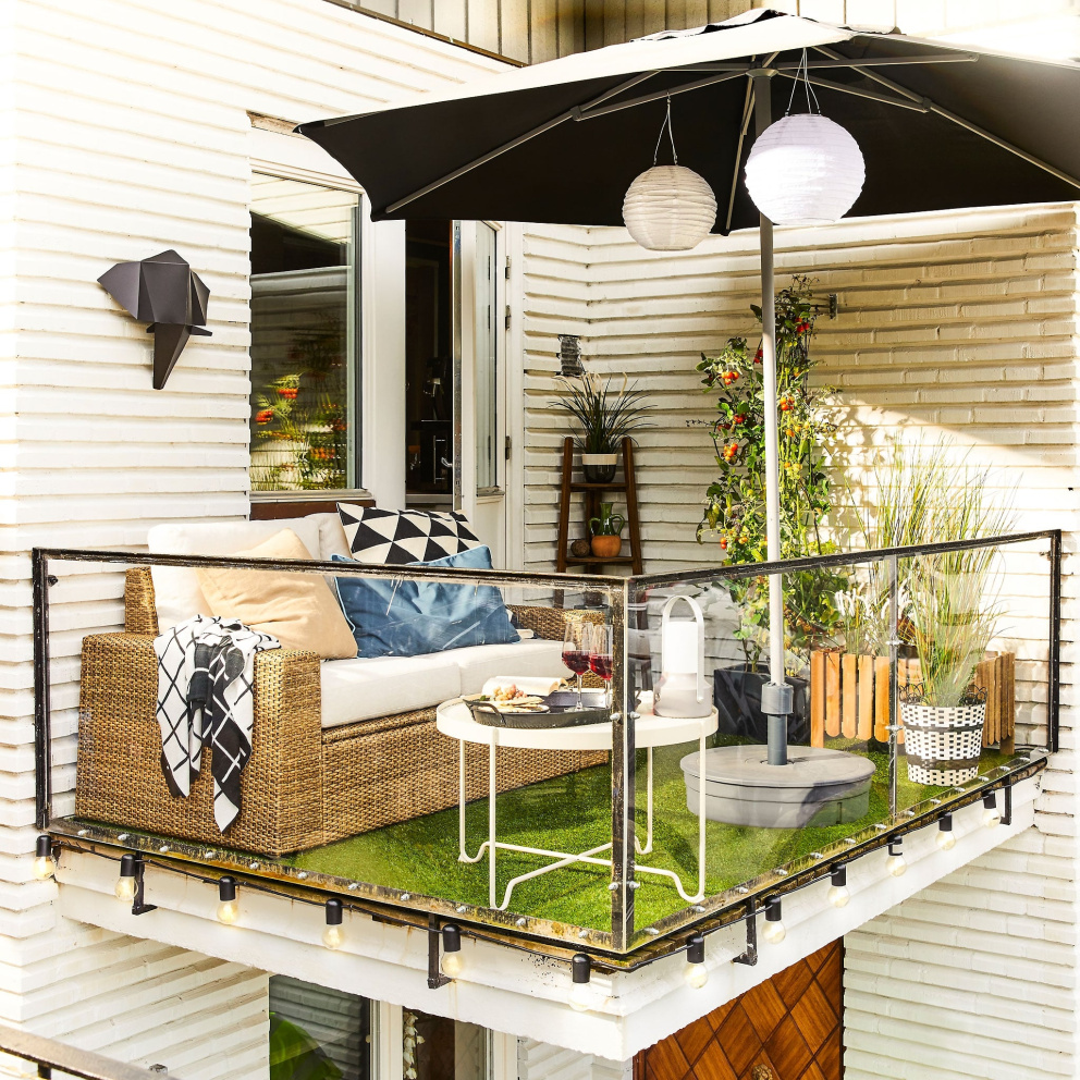 Svojí soukromou oázu klidu si můžete klidně vybudovat i na pěti čtverečních metrech. Foto: Ikea