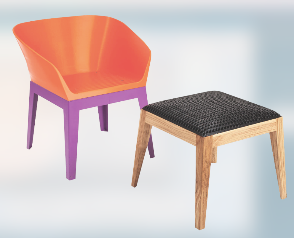 Židle z 3D tiskárny vznikly ve spolupráci s designérem Petrem Fialou.