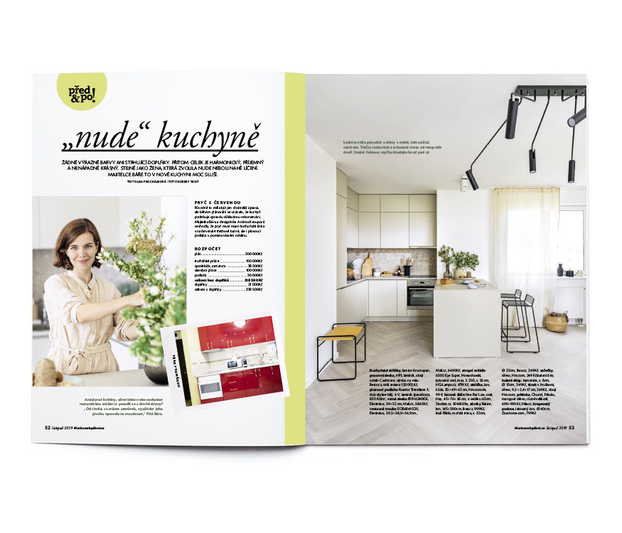 Designérka Andrea Kroupová v kuchyni kombinovala rustikální styl a minimalismus. Uvidíte, že to jde a výsledek je skvělý!