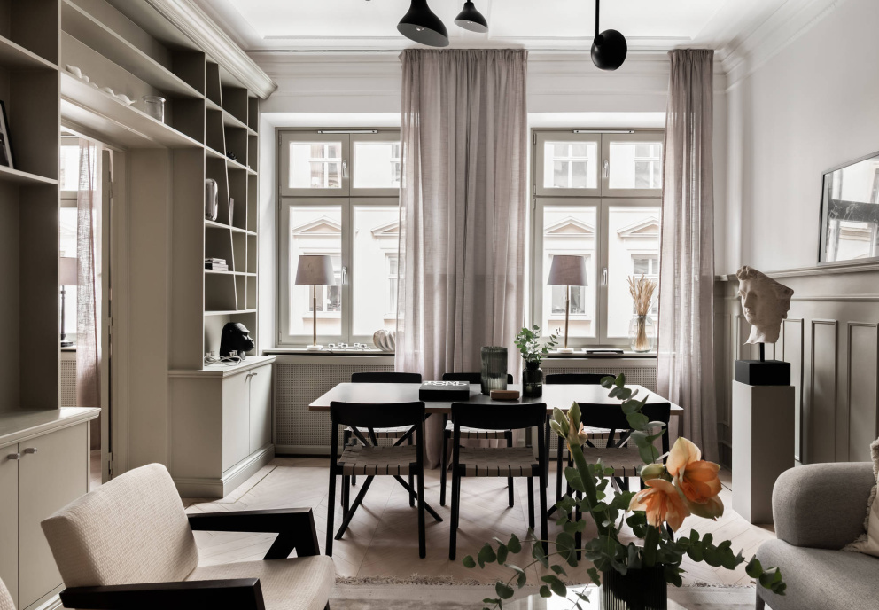 Elegantní švédský byt