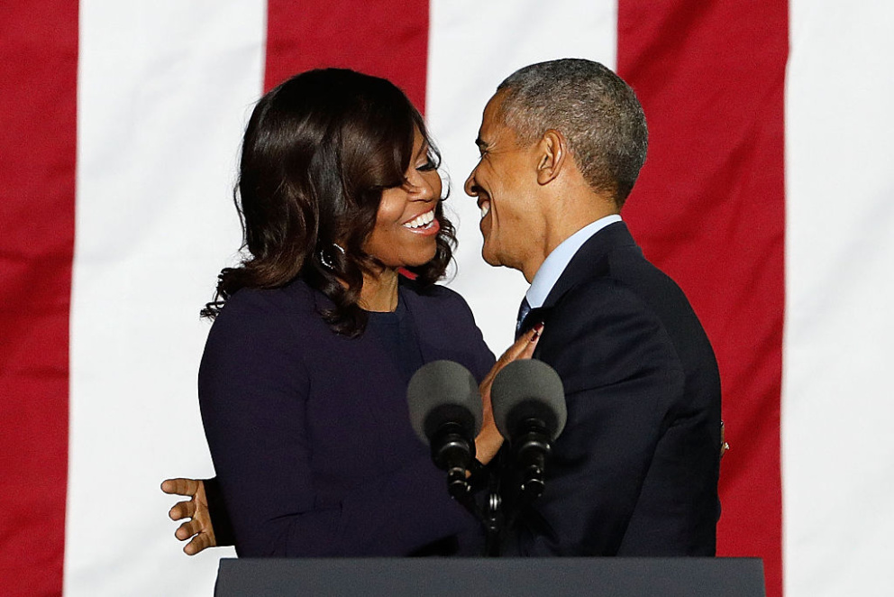 Michelle a Barack