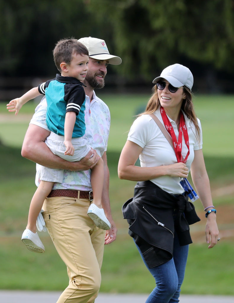 Justin Timberlake a Jessica Biel se synem