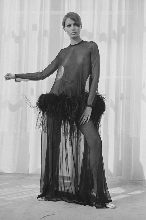 Proč neodhalit bradavky

Vrchol sexuální revoluce se promítl i do módy! A tak Yves Saint Laurent na konci šedesátých let přišel s odvážným modelem průhledných šifónových šatů se pštrosím peřím. I když Saint Laurent odhalil ženské tělo, a především poprsí, rozhodně nešlo o vulgární model, který by ženu jakkoliv dehonestoval.
