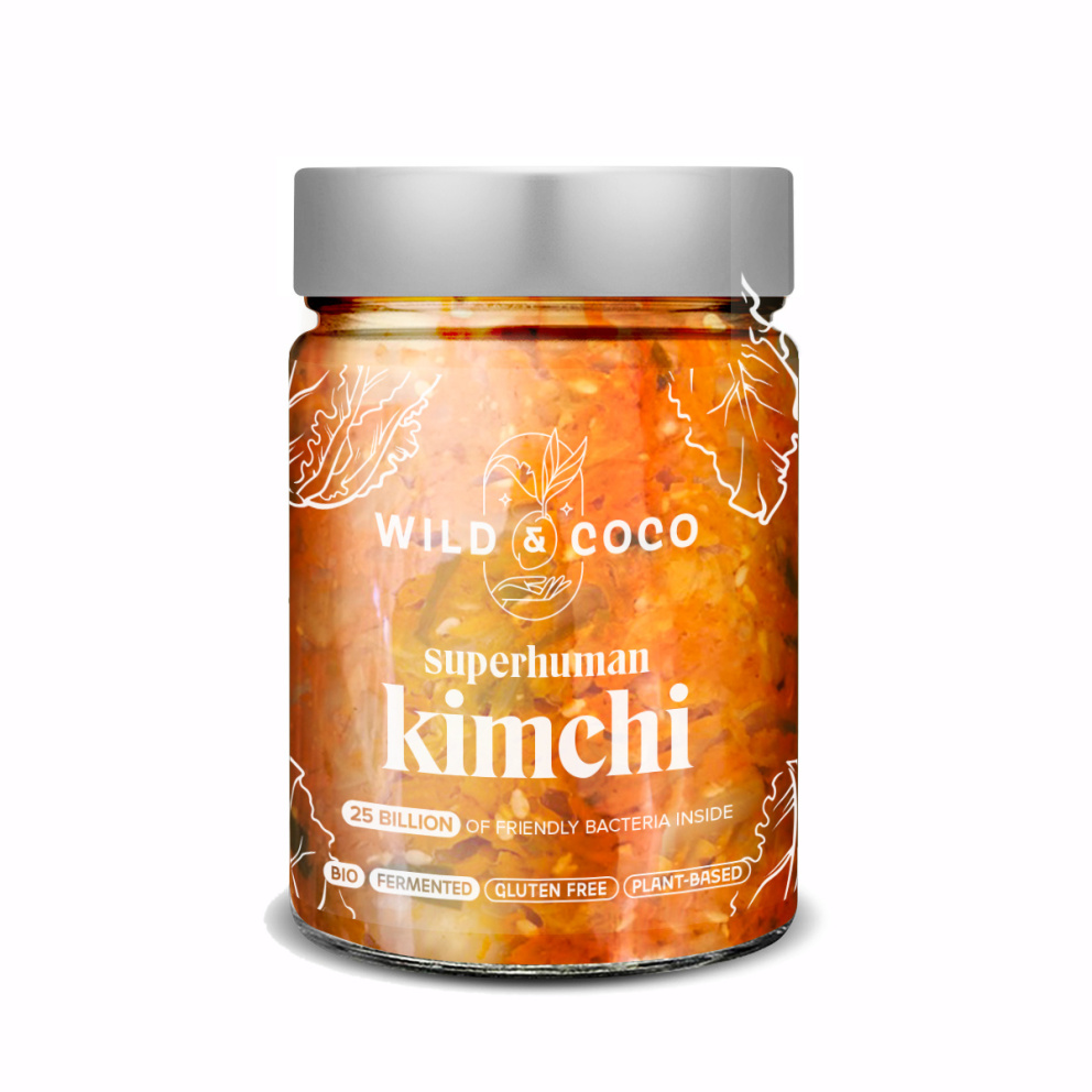 Superhuman Kimchi BIO, 280 g, 169 Kč, Wild & Coco