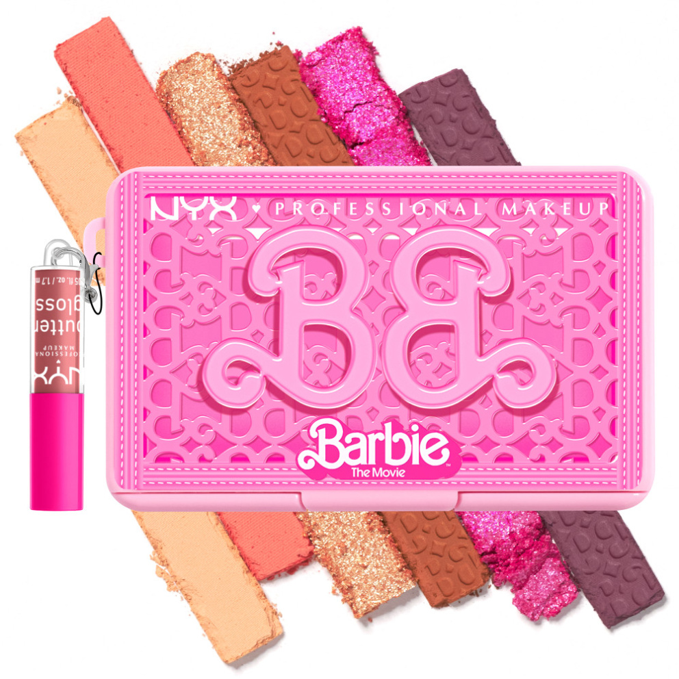 Paletka očních stínů Barbie On The Go, NYX Professional Makeup X Barbie, 549 Kč