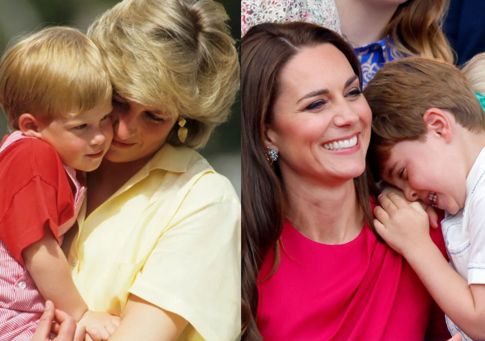 princezna Kate a princezna Diana s dětmi