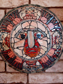 Mozaika "Sluneční maska"