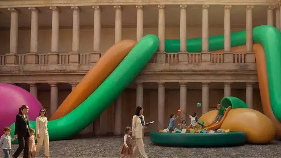 Instalace, o které se mluví: V Miláně boduje hravý svět inspirovaný modelínou