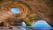 Pískovcové jeskyně v Algarve, Portuglasko