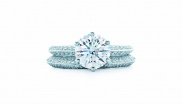 Tiffany 

Ve valentýnské kolekci nemůže chybět nejznámější symbol pravé lásky, legendární prsten Tiffany Setting.