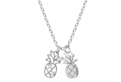 Stříbrný náhrdelník se zirkony – ananas