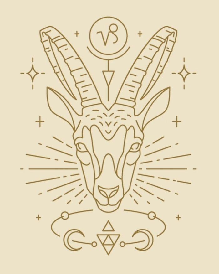 Symbol znamení zvěrokruhu Kozoroh