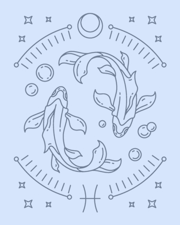 Symbol znamení zvěrokruhu Ryby